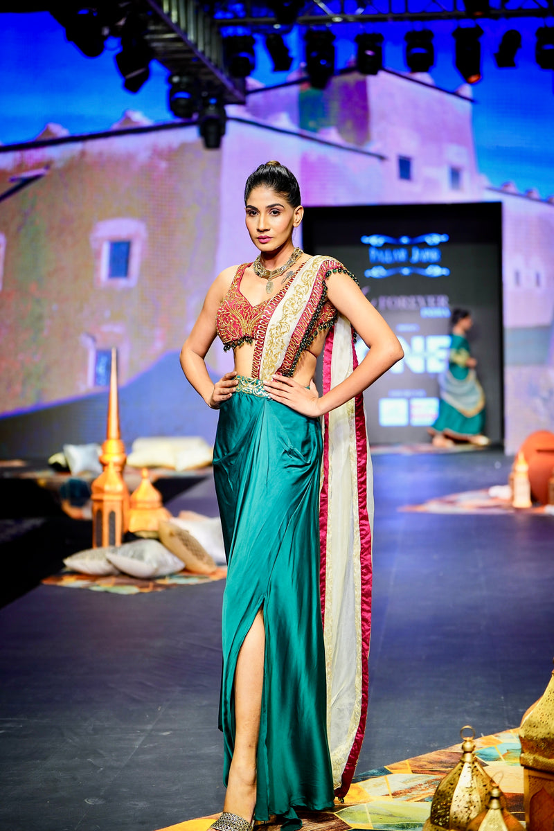 The beetreen drape skirt saree set