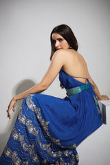 Haseena jumpsuit in cobalt blue