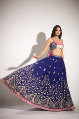 Haseena raatrani lehenga set