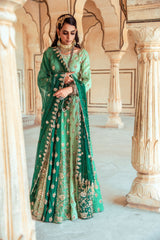 Sea Green Embroidered Lehenga Set-Indian wear-Pallavi Jaipur