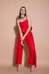 Embroidered Singlet with Scalloped Edge Fall Pants-Western-Pallavi Jaipur