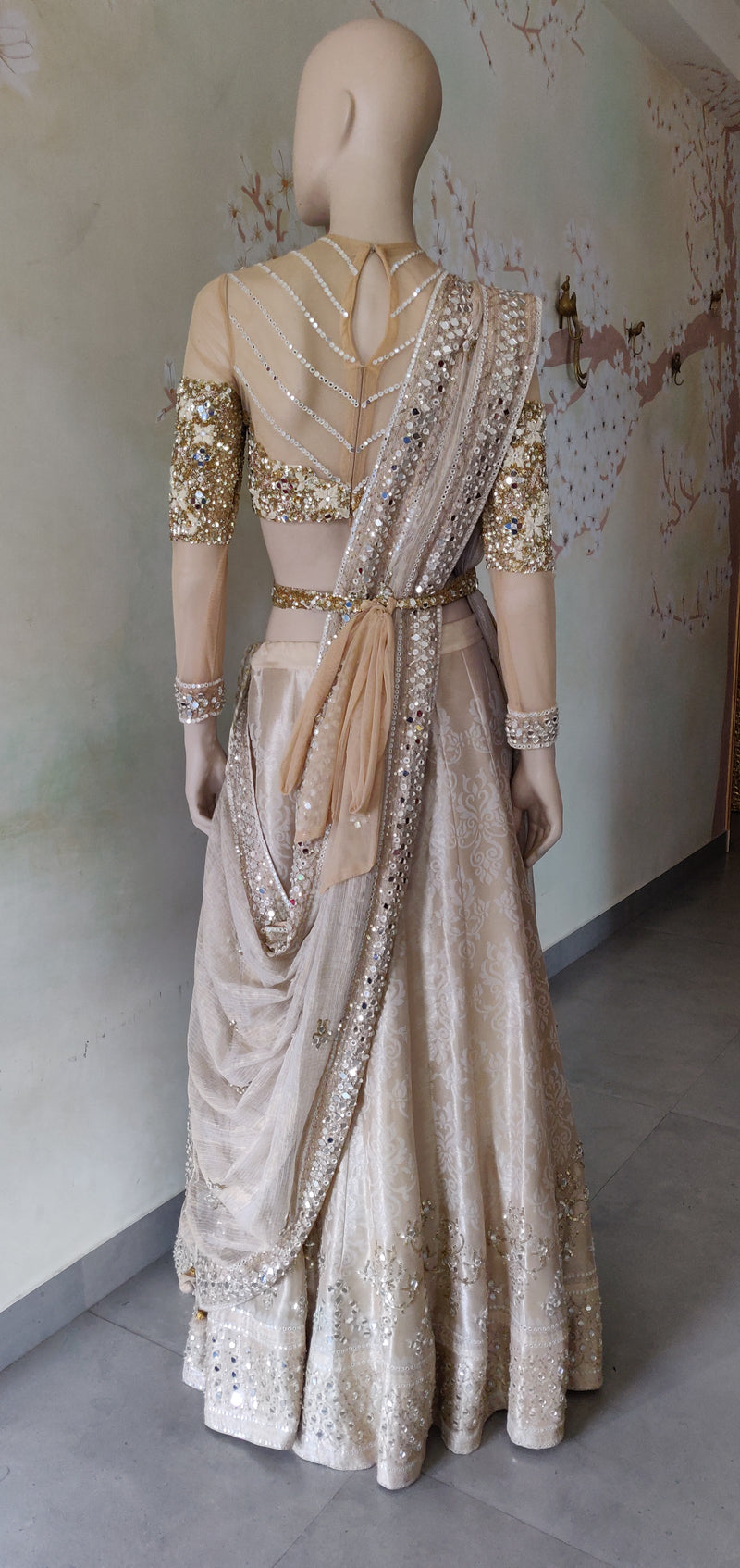 Gold Banarsi Lehenga set