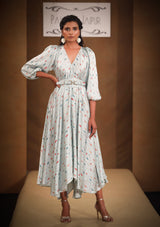 Meher sea green dress to impress